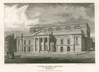Teatro Covent Garden, Westminster, Londra (incisione)