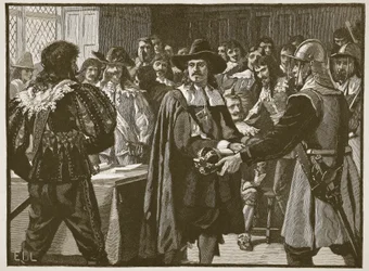 Cromwell scioglie il Lungo Parlamento, illustrazione da Cassells Illustrated History of England