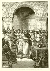I crociati proclamano Goffredo di Buglione re di Gerusalemme
