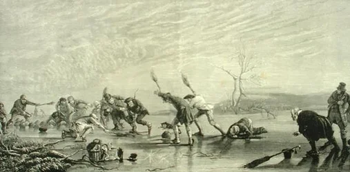 Curling nel 1880 circa, da 