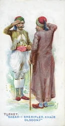 Saluto consueto in Turchia, 1907