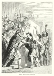 La riconciliazione di Davide con Assalonne (incisione)