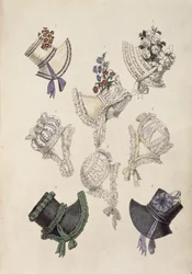 Cappellini da giorno, tavola di moda da Ackermann