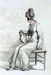 Abito da giorno, tavola di moda da Ackermann