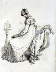 Abito da giorno, tavola di moda da Ackermann