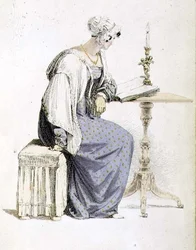 Abito da giorno, tavola di moda da Ackermann