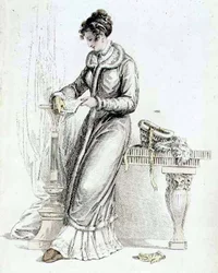 Abito da giorno, tavola di moda da Ackermann