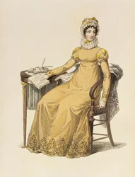 Abito da giorno, tavola di moda da Ackermann