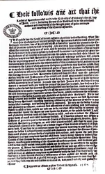 Dichiarazione dei Lord che indica il Conte di Bothwell come l
