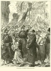 Partenza delle truppe francesi per Metz, agosto 1870