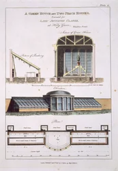 Progetto per una serra e due case delle pesche, 1806