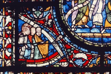 Dettaglio della finestra nord del Coro, fine XII secolo