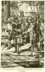 Don Bartolomeo difende suo fratello contro i ribelli