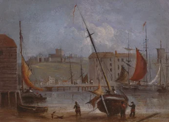 Castello e porto di Dover, c.1830