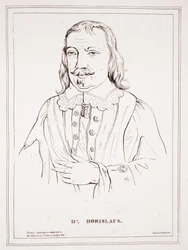 Dr Dorislaus, da un disegno a inchiostro indiano nella collezione di St John St Aubyn Bar, imp. da Ducarme