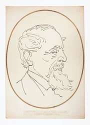 Disegno di Charles Dickens dall