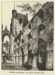 Cattedrale di Dunkeld, la navata, vista verso ovest