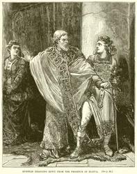 Dunstan che trascina Edway dalla presenza di Elgiva