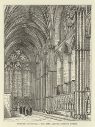 Cattedrale di Durham, i Nove Altari, guardando a nord