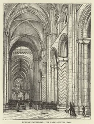 Cattedrale di Durham, la navata guardando a est
