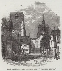 East Dereham, la chiesa e la "torre dell