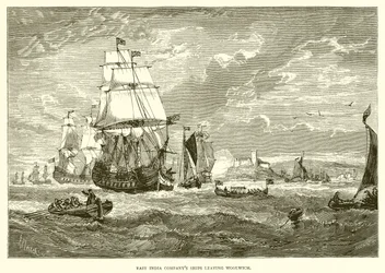 Navi della Compagnia delle Indie Orientali che lasciano Woolwich (1623)