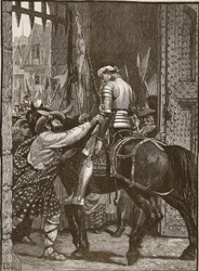 Edimburgo dopo Flodden, illustrazione da Cassells Illustrated History of England