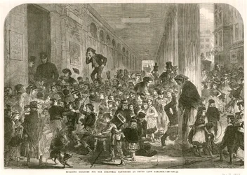 Ingaggio di bambini per il pantomima di Natale al Teatro Drury Lane, Londra