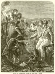 Truppe Inglesi e Spagnole che dividono il Bottino dopo una Battaglia