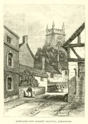 Ingresso a Market Drayton, Shropshire