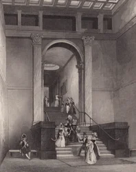 Ingresso alla National Gallery, Londra (incisione)