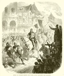 Ingresso di Carlo Martello a Parigi, dopo aver sconfitto i Saraceni