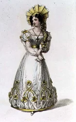 Abito da sera, tavola di moda da Ackermann