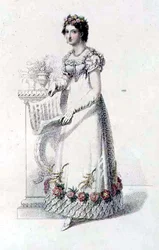 Abito da sera, tavola di moda da Ackermann