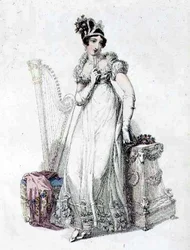 Abito da sera, tavola di moda da Ackermann