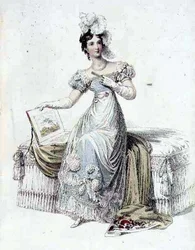 Abito da sera, tavola di moda da Ackermann