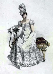 Abito da sera, tavola di moda da Ackermann