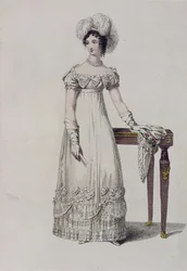 Abito da sera, tavola di moda da Ackermann