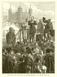 Esecuzione del duca di Northumberland a Tower Hill, 1553