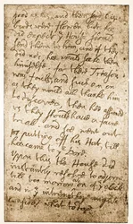 Facsimile di una pagina delle note di Sir Ralph Verney sul Lungo Parlamento da Memoirs of the Verney Family