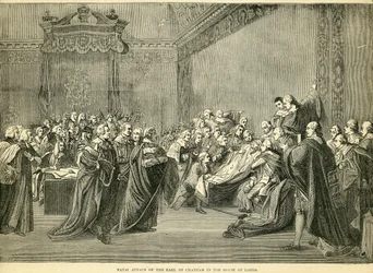 Sequestro fatale del conte di Chatham nella Camera dei Lord, 1778