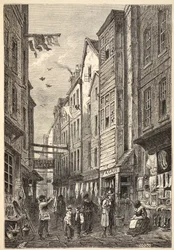 Field Lane circa 1840
