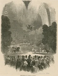Spettacolo pirotecnico nei Giardini di Vauxhall, Londra