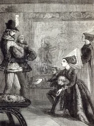 Primo incontro di Edoardo IV e Lady Elizabeth Gray, illustrazione da 