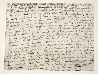 Prima metà della pagina della difesa del conte di Leicester di Sir Philip Sidney