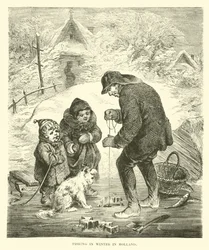 Pesca in inverno in Olanda