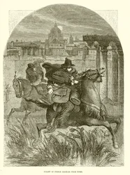 Fuga del principe Carlo da Roma