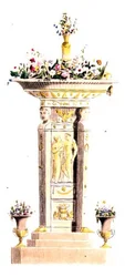 Portafiori, tavola 125 da Ackermann