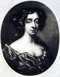 Frances Teresa Stuart (1647-1702) Duchessa di Richmond, illustrazione da Ritratti di personaggi illustri nella storia britannica inciso da Richard Earlom (1743-1822) e Charles Turner (c.1775-1857)