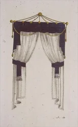 Tenda per finestra francese, tavola 30 da Ackermann